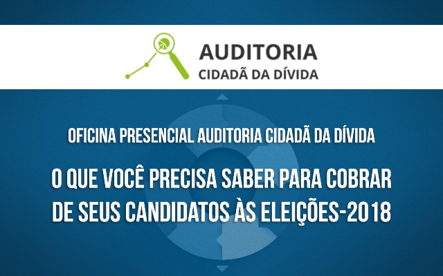 Associado, inscrições abertas para a oficina sobre dívida pública