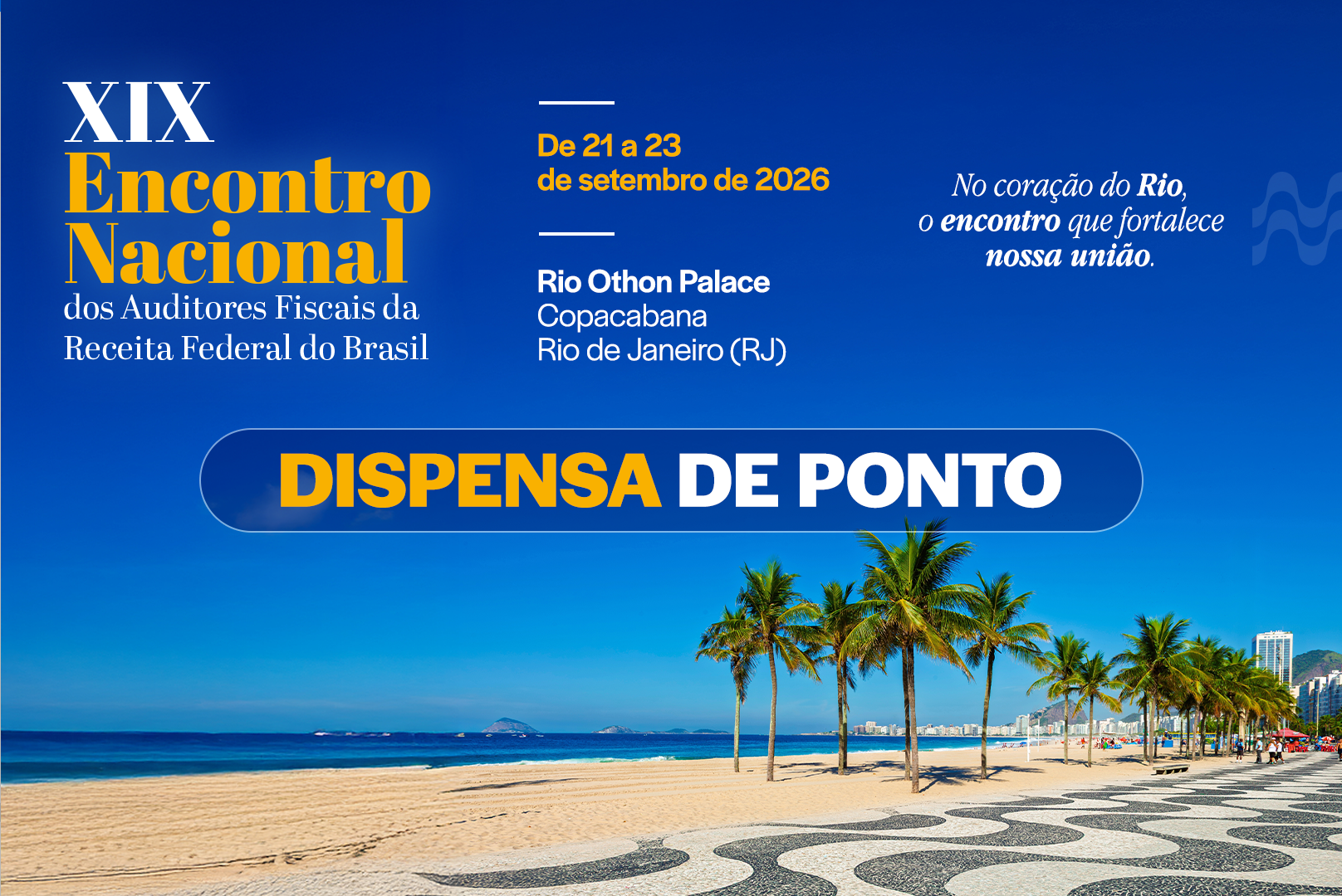 XIX Encontro Nacional dispensa de ponto