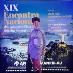 Veralinda Menezes durante o XIX Encontro Nacional da ANFIP